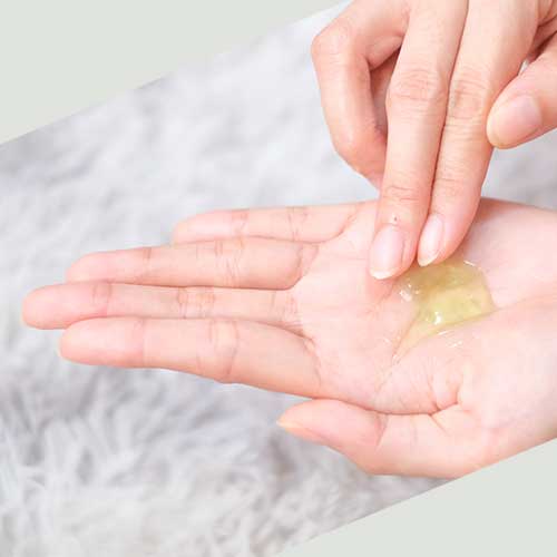 Aloe Vera Gel in Hand